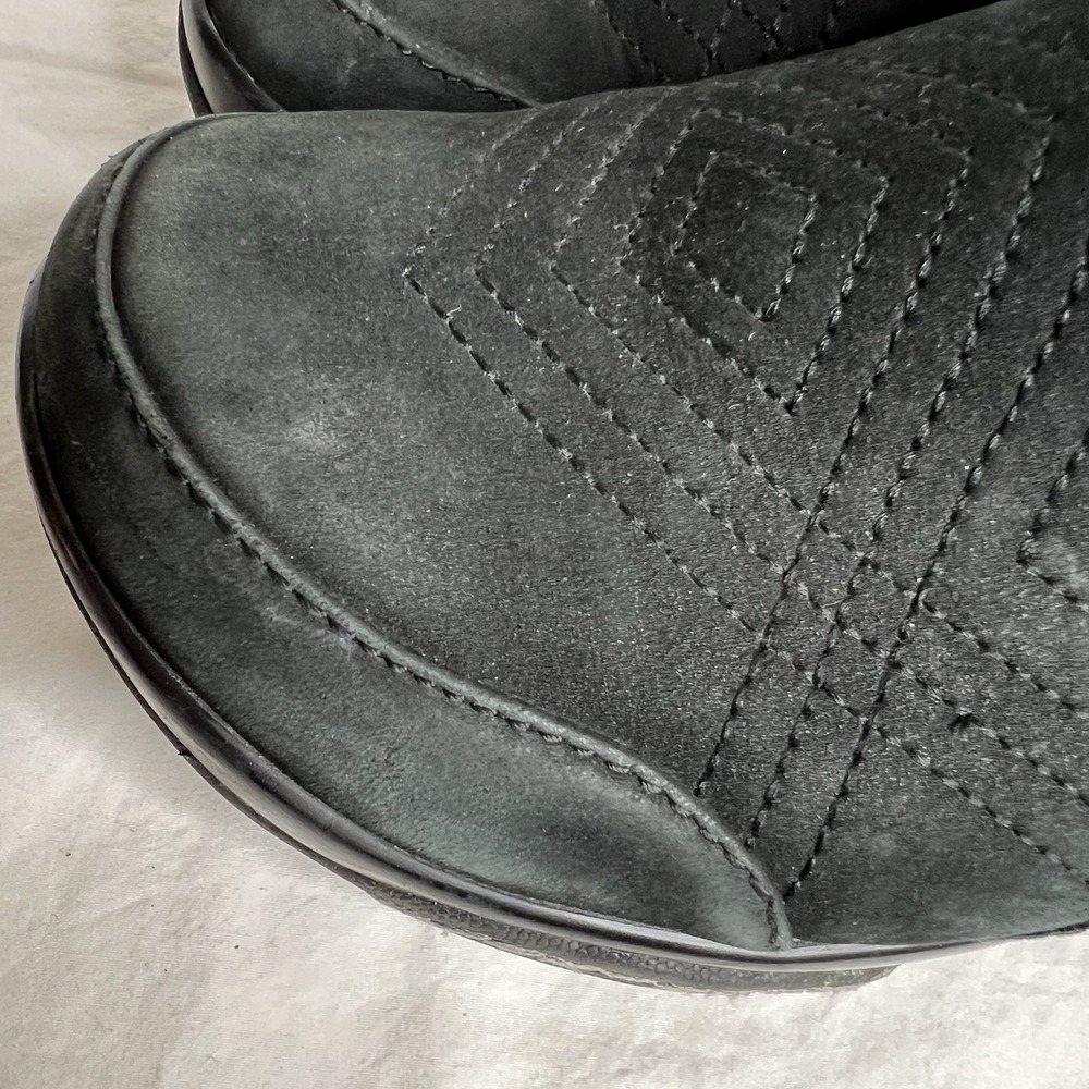 White Mountain Women's Black Leather Comfort Slip On Shoes Low Heel Size 7.5M - Picture 3 of 15